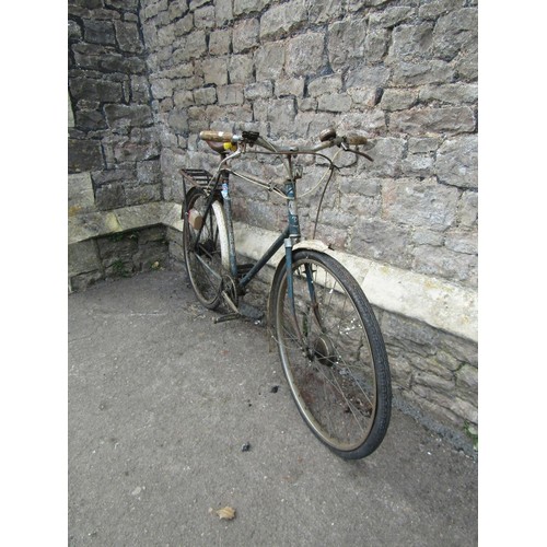 1741 - A vintage Norman Tourist gentleman's bicycle with leather sprung Brookes saddle (af)