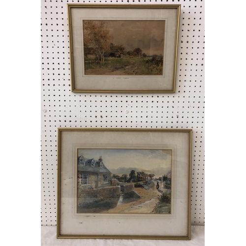 1845 - Two country scene watercolours to include: Wilfrid Williams Ball (British 1853-1917) - 'A Surrey Com... 