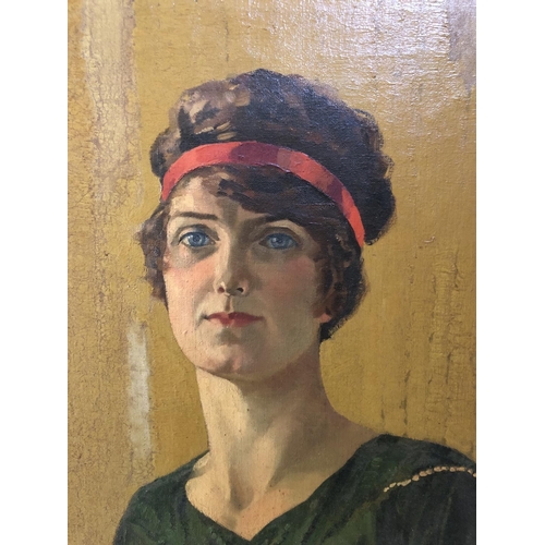 1859 - Warwick William Lendon (1883-1971) - 'Portrait of Elizabeth Anne Lendon (1883-1944) painted in 1918 ... 