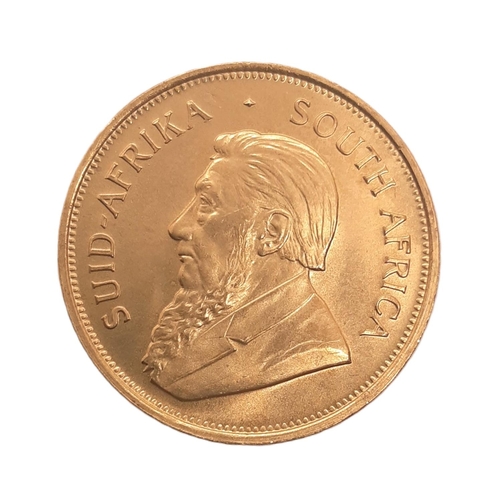 849 - South Africa, A gold full Krugerrand coin, 1975.