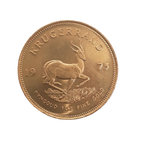 850 - South Africa, A gold full Krugerrand coin, 1975.