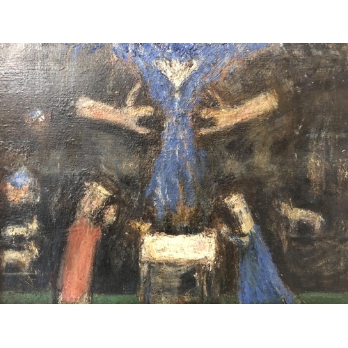 1921 - H.A.K. Boyd (20th Century) - Biblical Scene, oil on canvas, signed 'Mr. Boyd' in pencil to stretcher... 