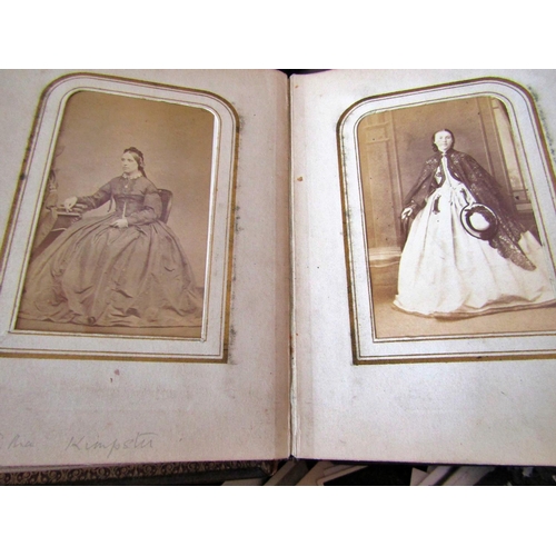 736 - A quantity of Victorian, Edwardian and later photograph albums (7) together with a large collection ... 