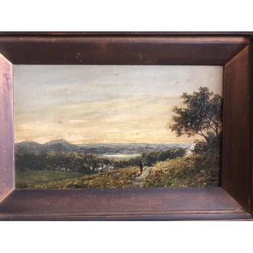 1880 - British School, 19th Century - A pair of landscape views of the River Severn, oil on board, both uns... 