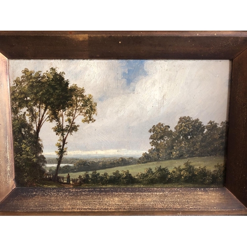 1880 - British School, 19th Century - A pair of landscape views of the River Severn, oil on board, both uns... 