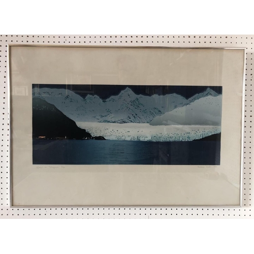 1883 - Barbara Webb (Contemporary) - 'Glacier in Patagonia' (1979) limited edition print, signed, dated and... 