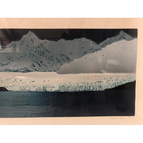 1883 - Barbara Webb (Contemporary) - 'Glacier in Patagonia' (1979) limited edition print, signed, dated and... 