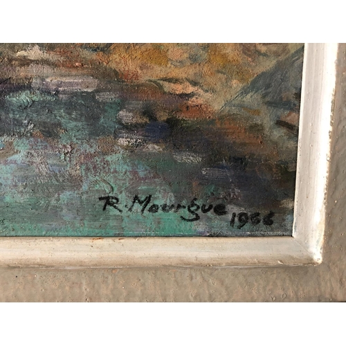 1892 - Renée Mourgue Vaquier (1894-1990) - 'Cadaqués Espagne' (1966), oil on board, 40 x 50 cm, signed and ... 