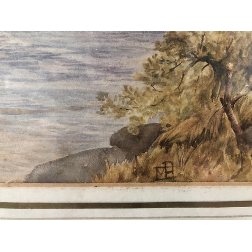 1893 - Three watercolour landscapes to include: Two 19th century rural landscape scenes by the same artist,... 