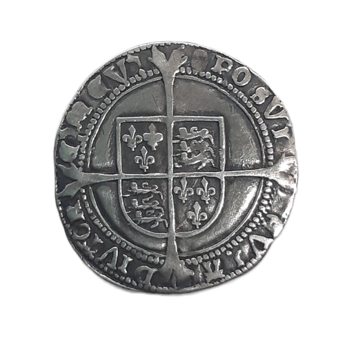 873 - Edward VI (1547 - 1553) A silver 6d coin, tower mint.