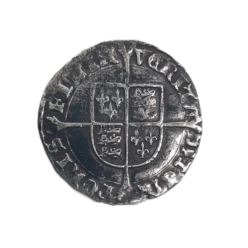 874 - Mary I (1553 - 1558) A silver Groat coin, mm. Pomegranate.