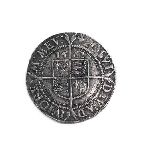 875 - Elizabeth I (1558 - 1603) A silver 6d coin, 1561, mm. Pheon.