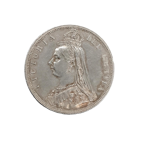 892 - Victoria (1837 - 1901) a silver proof half crown, 1887.