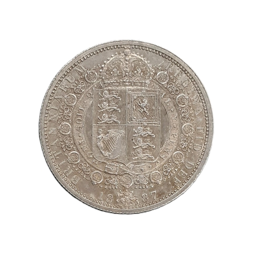 892 - Victoria (1837 - 1901) a silver proof half crown, 1887.