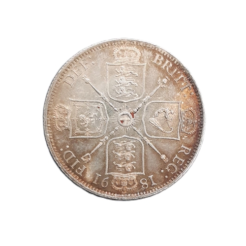 899 - Victoria (1837 - 1901) A silver florin coin, 1891.