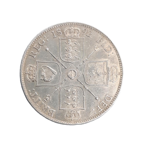 901 - Victoria (1837 - 1901) A silver florin coin, 1892.