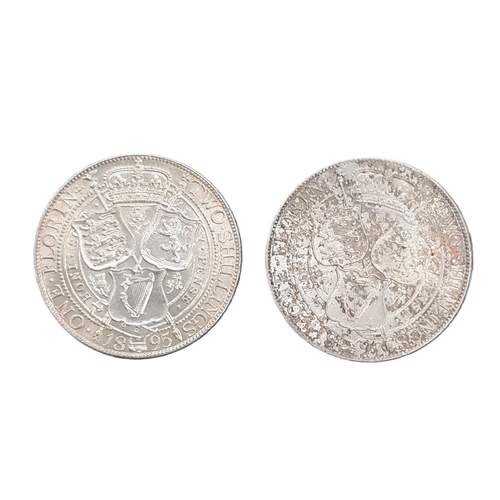 906 - Victoria (1837 - 1901) Two silver florin coins, 1895 and 1897 (2)