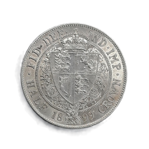 911 - Victoria (1837 - 1901) A silver half crown coin, 1899.