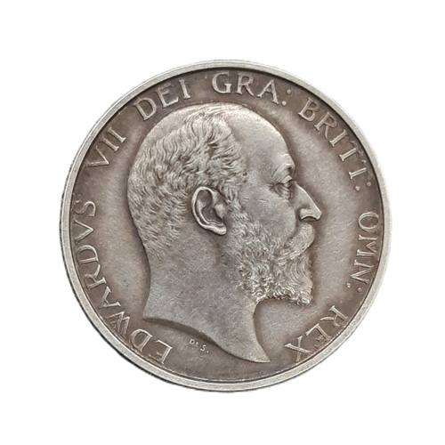 914 - Edward VII (1901 - 1910) A matt proof silver shilling coin, 1902.