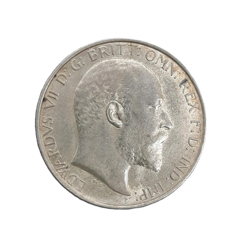 929 - Edward VII (1901 - 1910) A silver florin coin, 1908.