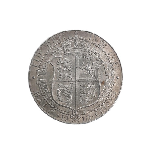 932 - Edward VII (1901 - 1910) A silver half crown coin, 1910.