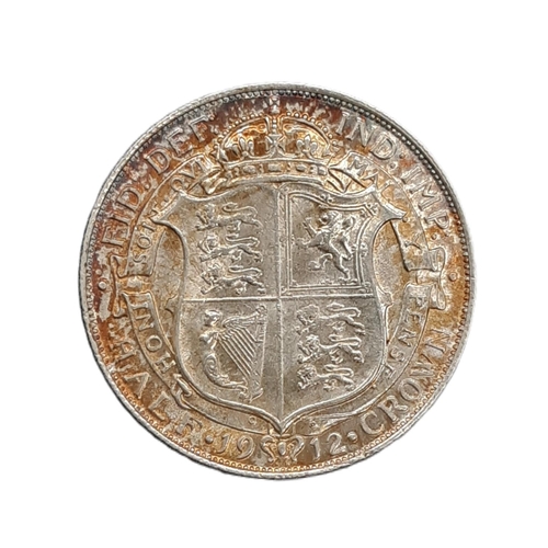 936 - George V (1910 - 1936) a silver half crown coin, 1912, (scarce).