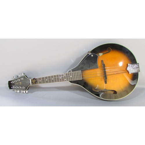 550 - A Blue Moon Mandolin made in China exclusively for Gremlin Ml.Co England, (label to interior)