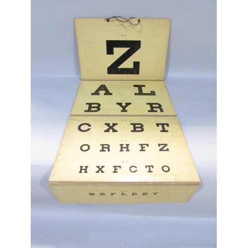 571 - An early 20th century American Optical Company Optometrist’s Oculist’s Test Case, near complete, in ... 