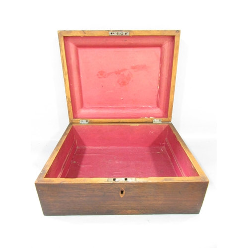 573 - A Georgian rosewood box, a Staunton boxwood Chess set in a Staunton wooden two division box, a card ... 