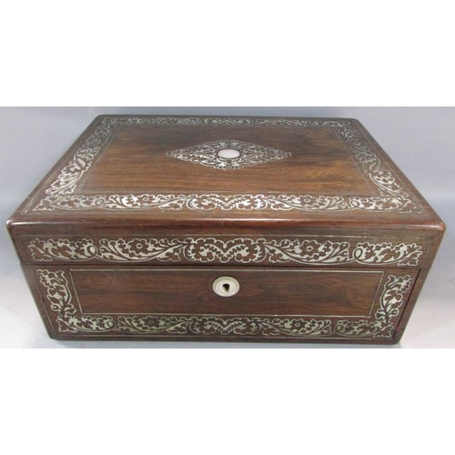 578 - A Georgian mahogany tea caddy with three divisions raised on bracket feet. 24cm wide, together with ... 