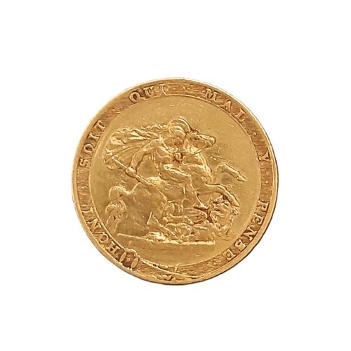 870A - George III (1760 - 1820) A gold full sovereign coin, 1817.