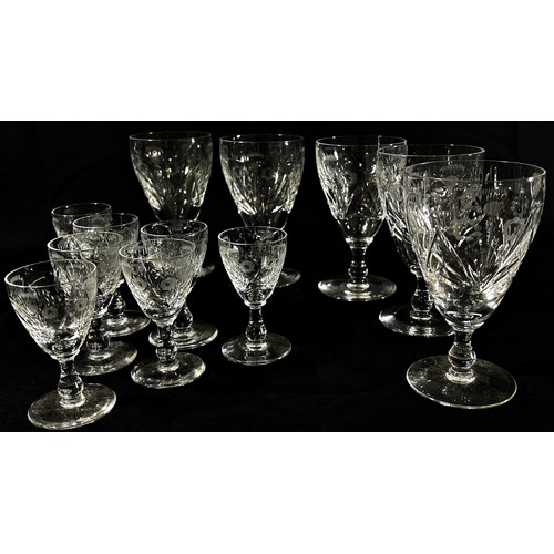 149 - A group of Edinburgh crystal drinking glasses and decanter.