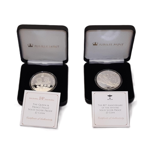 957 - Cased commemorative silver proof coins to include a ‘Royal British Legion Silver Poppy Coin’, ‘Queen... 