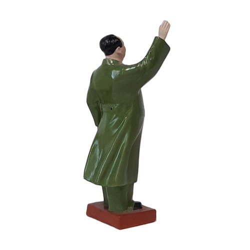 103A - Chinese republic period political interest, a glazed bisque porcelain figure, Chairman Mao Zedong, 2... 