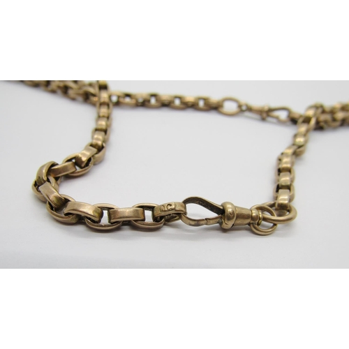 425 - Antique 9ct chain, 56cm L approx, 23.7g