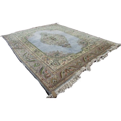 1787A - A good quality Tabriz carpet, purchased in Shiraz, Iran with a large central floral medallion on a p... 