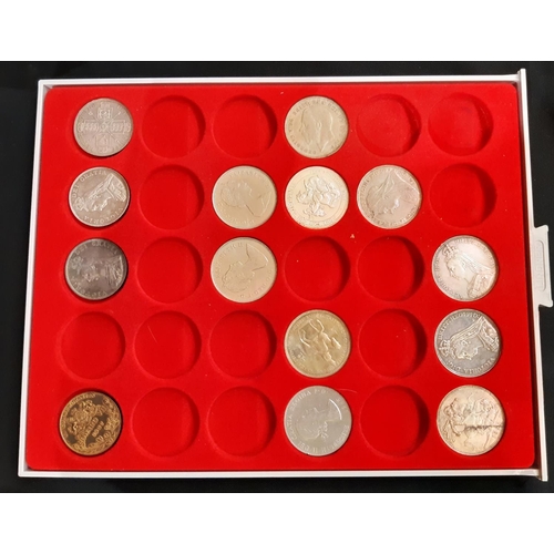 949 - A contemporary coin collector’s cabinet with contents to include partial date runs to include half c... 