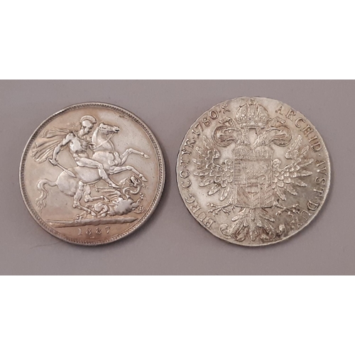 956 - A large mixed quantity of British and other circulated worldwide coins to include a Victorian Crown ... 