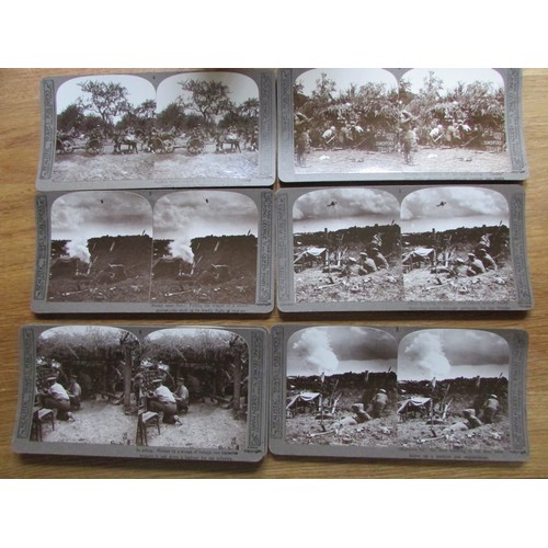 557 - Two boxed volumes, The Great War, 200 Stereoscopic views, official series, Realistic Travels in two ... 