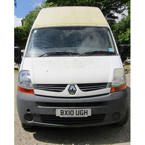 1692 - Renault Master LH35-DCI-100 panel van, white, 2464cc, Diesel first registered August 2010, reg no BX... 