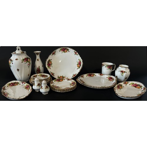 12 - A large collection of Royal Albert Old Country Roses pattern tea, coffee and dinner wares comprising... 