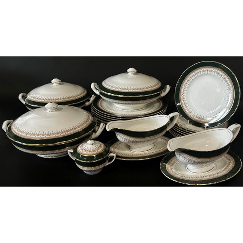 3 - A large collection of Royal Worcester 'Regency' pattern porcelain tea and dinner wares comprising th... 