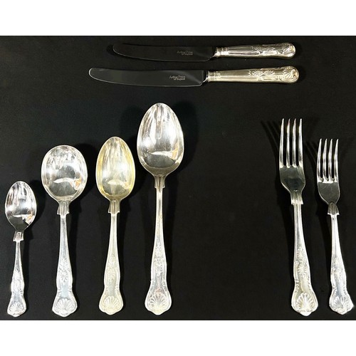 175 - A canteen of Arthur Price King’s pattern silver plated cutlery for at least six settings (some extra... 