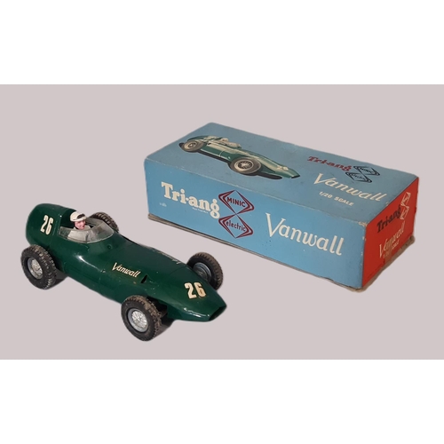 849 - 1:20 scale Vanwall model car Mo12 circa 1962 by Triang/ Minic Models in British Racing Green with dr... 