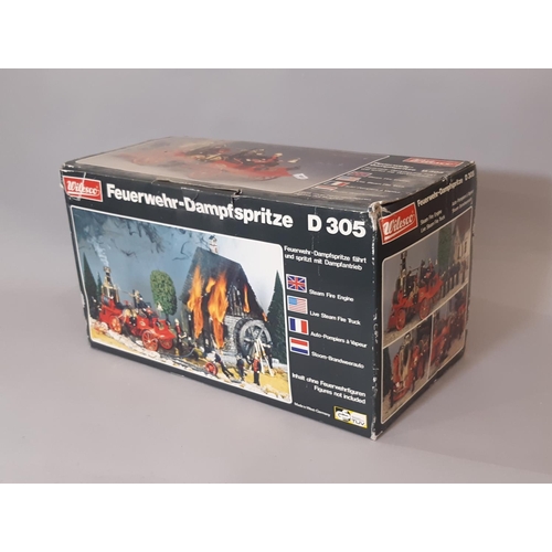 851 - Live Steam Fire Engine D305 by Wilesco in original box