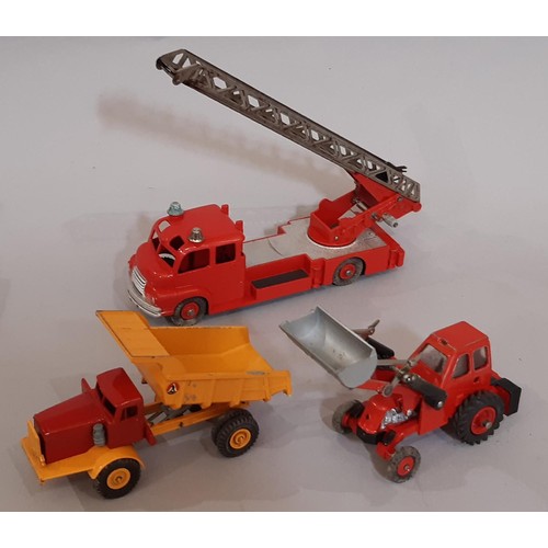 885 - Five 1960's boxed model vehicles comprising Dinky 437 Muir Hill Loader, Dinky 968 BBC TV Roving Eye,... 