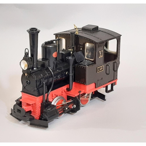 886 - LGB (Lehmann Gross Bahn) 0-4-0 G gauge locomotive 2010 in black and red livery in 2020 box