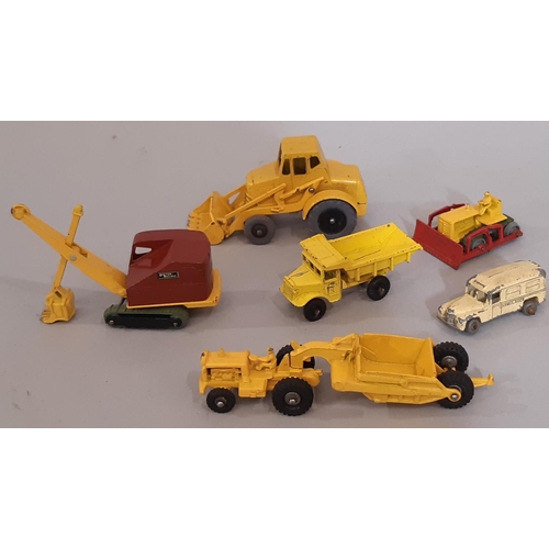 899 - A mixed collection of vintage model vehicles including boxed Corgi 50 Massey Ferguson Tractor and  D... 