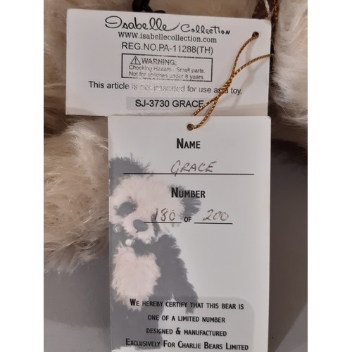 904 - Limited Edition 'Grace' Teddy Bear by Charlie Bears from Isabelle Collection with certificate 180/20... 