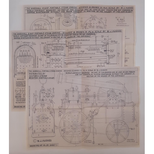 910 - A mixed lot related to railway modelling including a series of plan drawings for 2 Scale Fowler Show... 